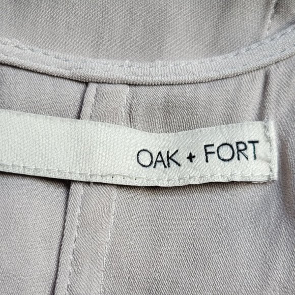 OAK+FORT, silk summer dress, M, pastel gray/green - Picture 7 of 7